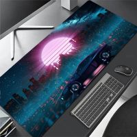 2023 Cyberpunk Neon City Gaming Mouse Pad Anime Gamer Desk Mat Xxl Keyboard Pad Desktop Large Computer Table Surface For Accessories