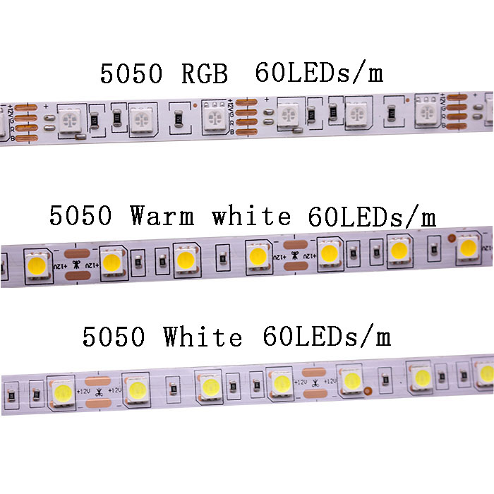 LED Strip 5M 2835 5730 5050 5054 RGB CCT RGBCCT RGBW RGBWW white DC 12V 24V tape 