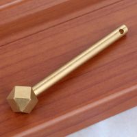 【LZ】✳  Antique Furniture Hardware Brass/Antique Copper Lock Bolt Locking Closure Pin Cabinet Door Box Latch Locking Pin 86mm