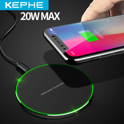 20W Fast Wireless Charger For Samsung Galaxy S10 S9S20 S8 Note 9 USB Qi Charging Pad for 12 11 Pro XS Max XR X 8 Plus