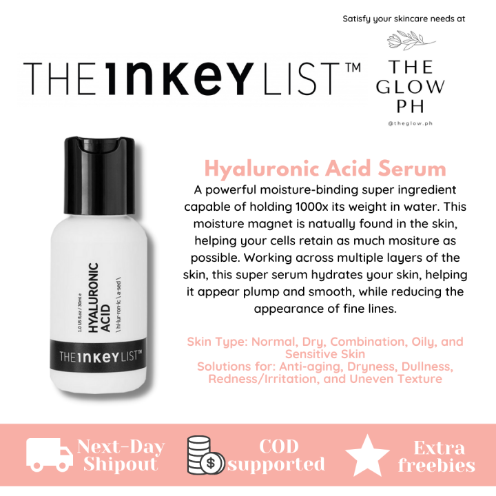 [AUTHENTIC] THE INKEY LIST Hyaluronic Acid Serum 30ml Lazada PH