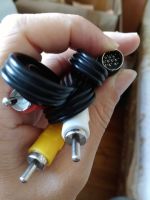 Audio Video AV Cable A/v RCA สายเชื่อมต่ออะแดปเตอร์สำหรับ Sega Saturn Genesis