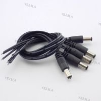 5pcs 2.1*5.5mm 12V DC Male Connectors Plug Power Supply Extension Cable Cord CCTV Camera LED Strip LightYB23TH