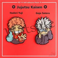 【hot sale】 ◇□♚ B15 ☸ Jujutsu Kaisen：Itadori Yuji Gojo Satoru Self-adhesive Sticker Patch ☸ 1Pc Anime DIY Iron on Sew on Clothes Bag Accessories Decor Badges Patches