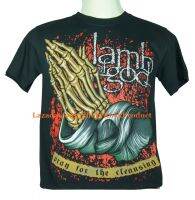 เสื้อวง LAMB OF GOD แลมบ์ ออฟ ก็อด ไซส์ยุโรป เสื้อยืดวงดนตรีร็อค เสื้อร็อค  PTA1028 สินค้าในประเทศ