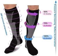 Mc 【YD】 Compression Socks Nursing 20-30mmhg for Flight Pregnancy Edema Diabetes Varicose Veins