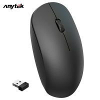 ANYTEK เมาส์สำหรับเล่นเกมส์ไร้สาย2.4G,ออกแบบตามหลักสรีรศาสตร์ธุรกิจสำนักงานไร้เสียงตัวควบคุมเมาส์สำหรับคอมพิวเตอร์แล็ปท็อป