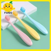 FWSQ แปรงสีฟันขนนุ่มสำหรับฟัน9ชิ้นแปรงสีฟันพลาสติกดูแลช่องปากแปรงทำความสะอาดเด็กลายการ์ตูน13ซม. อุปกรณ์ทำความสะอาดดูแลช่องปาก2-12ปี