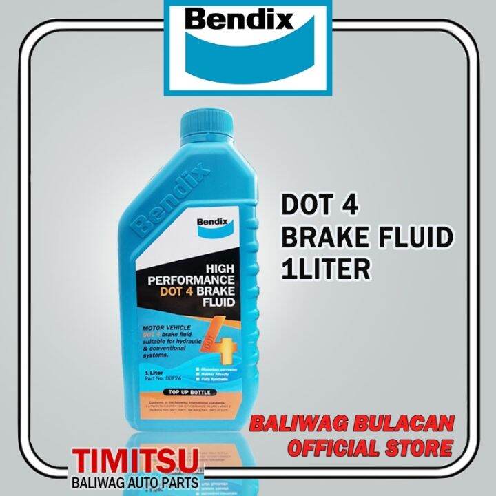 HIGH PERFORMANCE DOT 4 BRAKE CLUTCH FLUID 1 LITER BENDIX BBF24 Lazada PH
