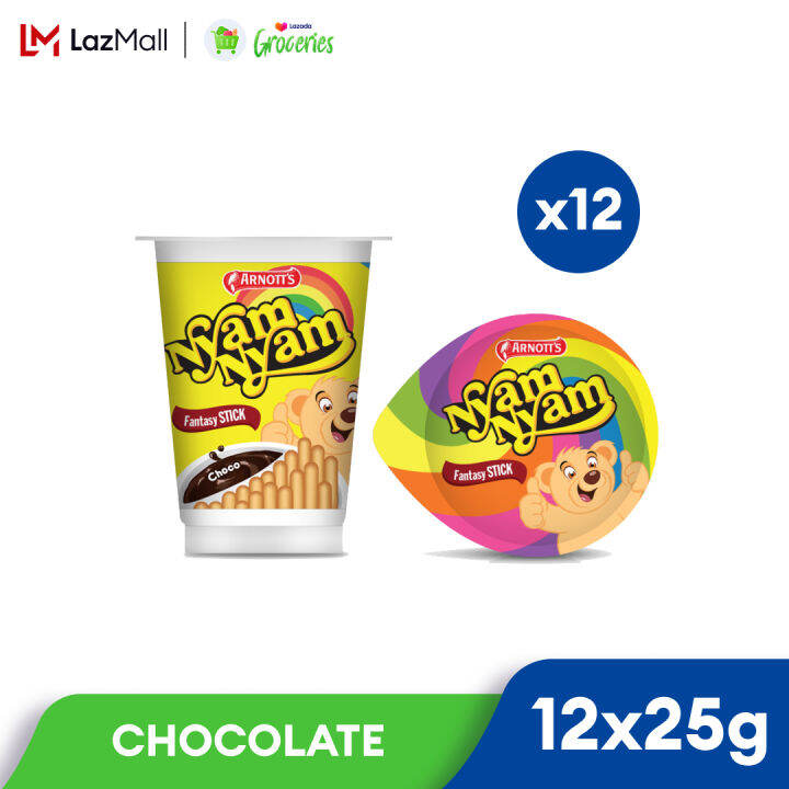 [bundle Pack] Nyam Nyam Fantasy Stick Choco 12 X 25g Lazada