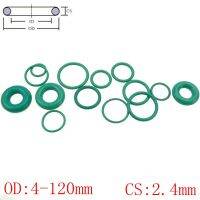 แหวนยางน้ำมันโอริง3ชิ้น Fkm Od ปะเก็นฟลูออรีนสีเขียว2.4มม. X ปิดผนึก2.4มม. Cs 4-120Mm47Mm O 2.4มม. (47มม. X 2.4มม. 3Pcs_2.4Mm)
