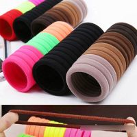 50pcs Women girls Solid color Elastic hair bands rope Hair ties Scrunchies Dress Ponytail Holder Headband girls hair accessories Hair Accessories