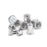 ❒ 50/100pcs Nuts M3 M4 M5 M6 M8 M10 M12 Flat Metric Threaded Rivet Aluminium Flange Rivnut Insert Nutsert Nuts Fastener