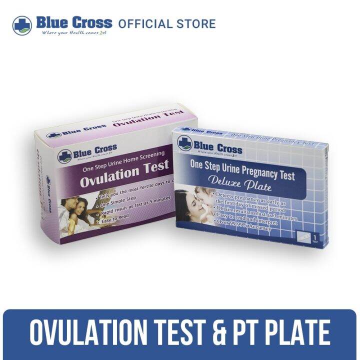 Blue Cross Pregnancy Test Kit and Blue Cross Ovulation Test Kit Lazada PH