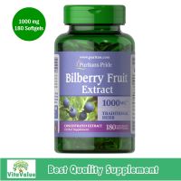 Puritans Pride Bilberry 1000 mg 180 Softgels