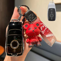 HushdgTPU รถ Remote Key Case สำหรับ Benz A C E S G Class GLC CLE CLA GLB GLS W205 W213 W222 X167 AMGkouh