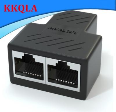 QKKQLA 2pcs 1 To 2 Ways Network Connector Female Cable Splitter Adapter Distributor Network Extender Adapter For Laptop