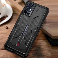 สำหรับ ZTE Nubia มายากล6R สีแดง TPU ระบายความร้อนโทรศัพท์เกมเคสกันกระแทกรวมทุกอย่าง (สีดำ)(A Plus Mall)