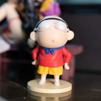 Crayon Shin-chan Action Figure Q Version Bra Eyes Mask Model Dolls Toys For Kids Gifts Collections Car Ornament