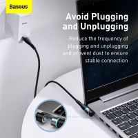 Baseus100W Type - C To Dc สายชาร์จแม่เหล็ก Lenovo ( 4 . 0X1 . 7 มม . ) Fast Charging Cable 2 ม . สีดํา