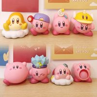 3 ชิ้น 8 ชิ้น / ชุดเกมอะนิเมะ Kirby Action Figure Toy สีชมพูการ์ตูน Kirby PVC น่ารักตุ๊กตาของเล่นสำหรับเด็กของขวัญคริสต์มาส