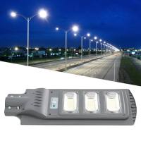 351 LEDs โคมไฟถนนพลังงานแสงอาทิตย์ 150W Motion Sensor โคมไฟกันน้ำสำหรับลานสวน