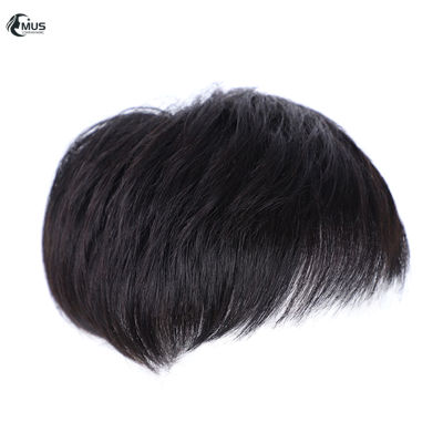 MUS Men วิกผมสั้น Toupee Hair Replacement System Hairpiece For Daily
