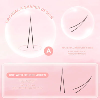 V-shape Curl Grafted Small False Eyelashes Premium Simulation False Eyelashes Ideal for Cosplay and Costume Parties