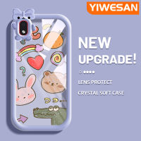 YIWESAN เคสปลอกสำหรับ Samsung Galaxy A12 4G A12 5G F23 M12 F12 5G M13 F13 4G ลายการ์ตูนน่ารักสีดำลวดลาย Kulomi ใหม่อัปเกรดกันกระแทกแบบใสซิลิโคนนิ่มเคสมือถือโปร่งใสลายกล้องถ่ายรูปสร้างสรรค์ฝาครอบป้องกัน