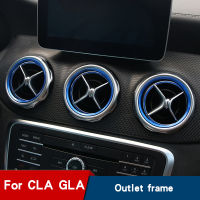 5pcs car air conditioning decorative bright strip car sticker for Mercedes W176 W246 W117 C117 X156 gla200 cla250 A200 interior