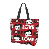 COD DSFGERERERER Betty Boop Women canvas Tote Bag for Women Girls Kids school Shoulder Bag with Work Beach Lunch Travel and Shopping Grocery Bag