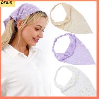 สมองโบฮีเมีย Kerchief ที่รัดศีรษะผ้าโพกศีรษะผ้าพันหัวผู้หญิง Headbands ผมผ้าพันคอผู้หญิงที่รัดผม