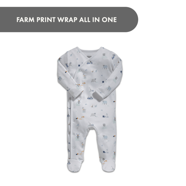 Mamas and Papas Farm Print Wrap All In One Lazada PH