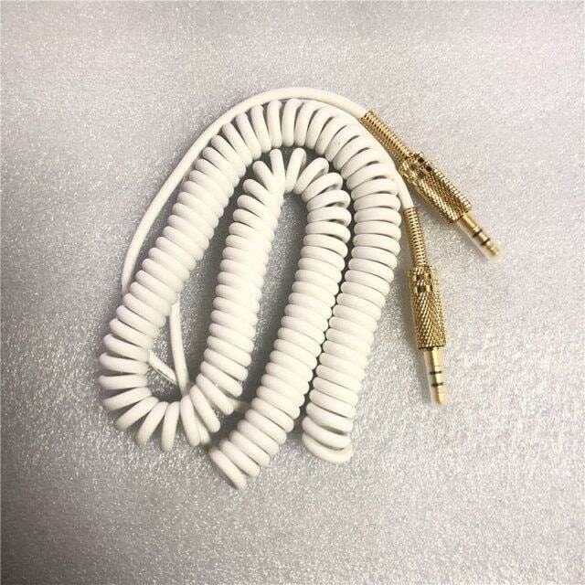 3.5mm Replacement Audio AUX Cable Coiled Cord for Marshall Woburn