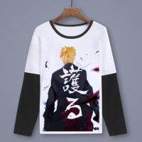 ขายดีNarutoหนึ่งชิ้นGintamaผู้ชายTเสื้อ2020ฤดูใบไม้ผลิแขนยาวสำหรับฤดูร้อนผู้ชายเสื้อTคุณภาพสูงTops Tees