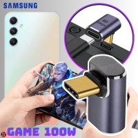 อะแดปเตอร์ ตัวแปลง ต่อ สายชาร์จ Adapter Usb-C to Type-C For Game รองรับการชาร์จ 100W ถ่ายโอนข้อมูลรวดเร็ว 4Gbps เชื่อมต่อหูฟังType-Cได้ Samsung A34 5G