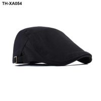 Autumn new hat womens high quality mens beret adjustable forward cap peaked cap painters cap large head circumference