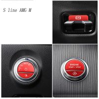 Car Styling For Mercedes Benz C Class W206 2022 ENGINE START STOP Headlight Handbrake Switch Button Interior Cover Stickers Trim