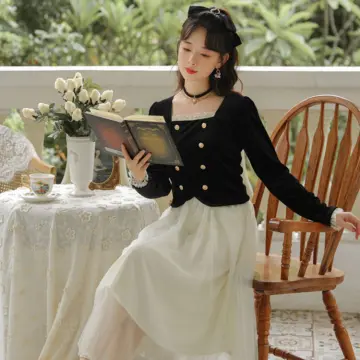 Gothic Vintage Balck Long Sleeve Dress Woman Elegant Fashion Velvet Midi  Dress Korean Style Even Party Dress Casual 2023 Spring