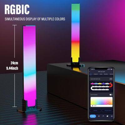 RGB สมาร์ทไฟ LED บาร์ WiFi บลูทูธสก์ท็อปพื้นหลังบรรยากาศแสงเพลงซิงค์ทีวีผนังเกมคอมพิวเตอร์ห้องนอนไฟกลางคืน