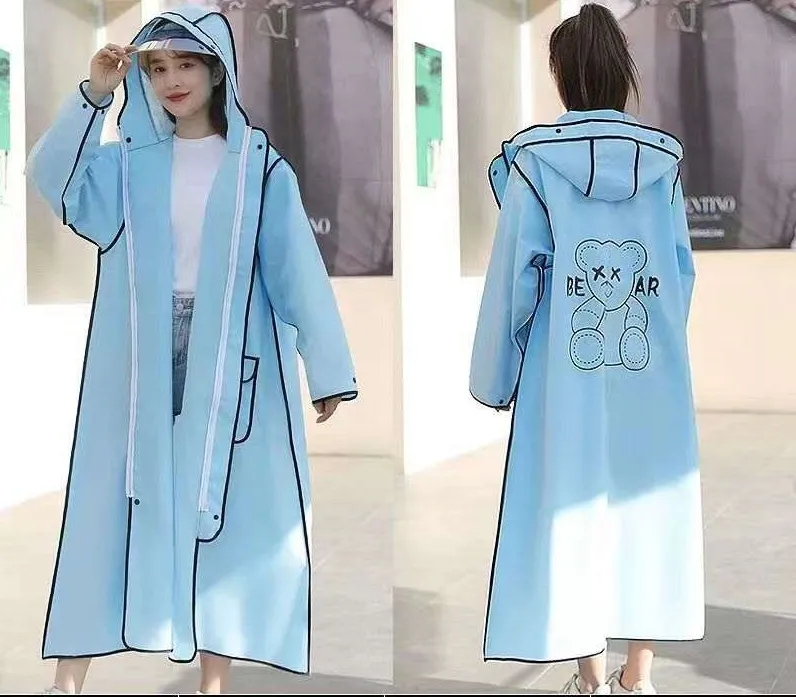 Áo Mưa Thời Trang Gấu Thiết Kế Mới Nhất 2023 Có Cả Bao Che Tay Dưới Mưa |  Lazada.Vn
