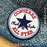 Converse All Star ตัวรีดติดเสื้อ อาร์มรีด อาร์มปัก ตกแต่งเสื้อผ้า หมวก กระเป๋า แจ๊คเก็ตยีนส์ Badge Embroidered Iron on Patch