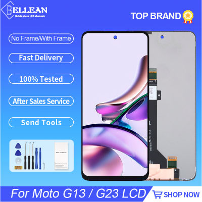 ใหม่6.5นิ้วสำหรับ Moto G13 LCD Touch Panel Screen Digitizer ASSEMBLY สำหรับ Motorola Moto G23จัดส่งฟรีพร้อมเครื่องมือ