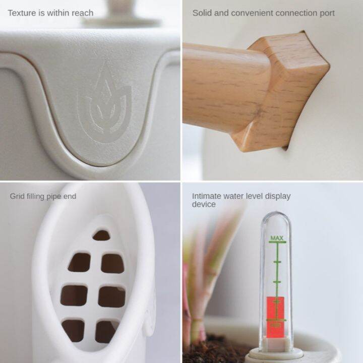 nordic-style-indoor-imitated-wooden-bracket-flower-pot-automatic-self-watering-planter-vase-with-water-level-indicator-drop-ship