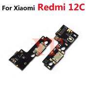 หัวต่อแท่นชาร์จ USB สำหรับ Xiaomi Redmi 12C บอร์ดพอร์ตชิ้นส่วนซ่อมสายเคเบิลงอได้ LPX3762อะไหล่ทดแทน