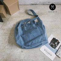 Women Crossbody Bag Denim Large Capacity Simple Vintage Casual Messenger Bag