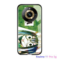 เคส Realme 11 Pro 5G Realme 11 Pro + 5G หรูหราอนิเมะสำหรับเด็กผู้หญิงเคสของฉันฮีโร่อนิเมะกระจกนิรภัยขอบนิ่มปกมันวาวกันกระแทก