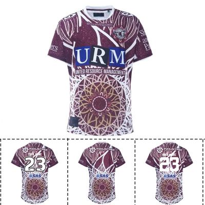 Home Indigenous Anzac / Eagles / Custom Sea Number）Top / Size:S-5XL Away Jersey Rugby Quality Name （Print [hot]2023 Manly Mens