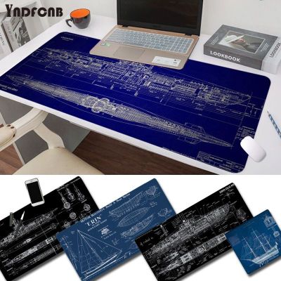 YNDFCNB Pirate Ship Blueprint Cool New gamer play mats Mousepad Size for mouse pad Keyboard Deak Mat for Cs Go LOL Basic Keyboards