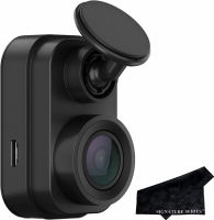 Garmin Dash Cam Mini 2, 1080p, 140-degree FOV, Incident Detection Recording and Signature Series Cloth